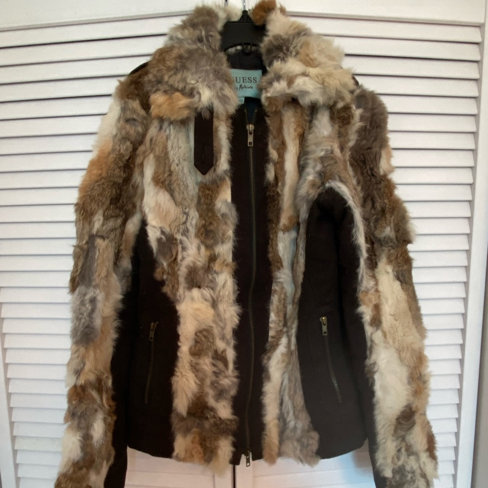 Guess by Marciano - Fur and suede leather jacket